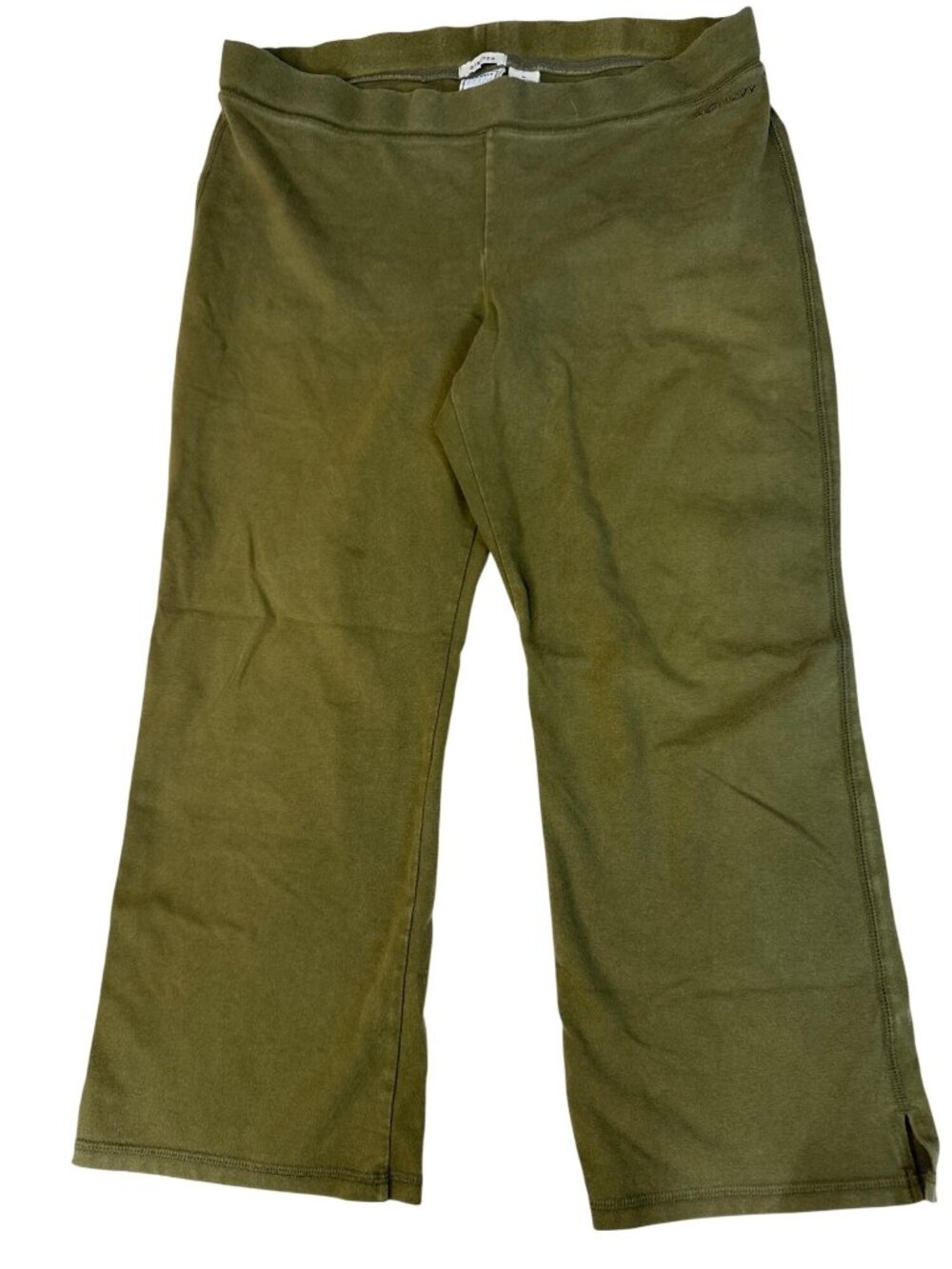 Old Navy Womens Stretch Low Waist Olive Green Pants Size M 88% Cotton